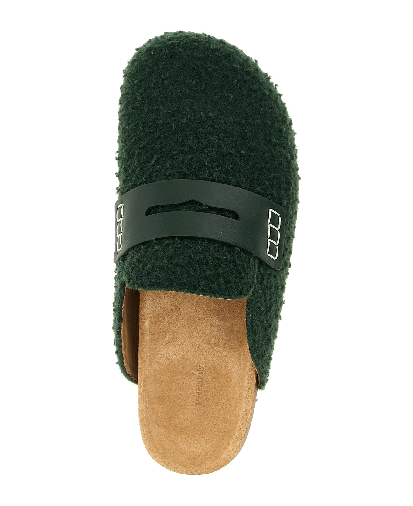 J.W. Anderson 
felt Loafer
 Mules - Green