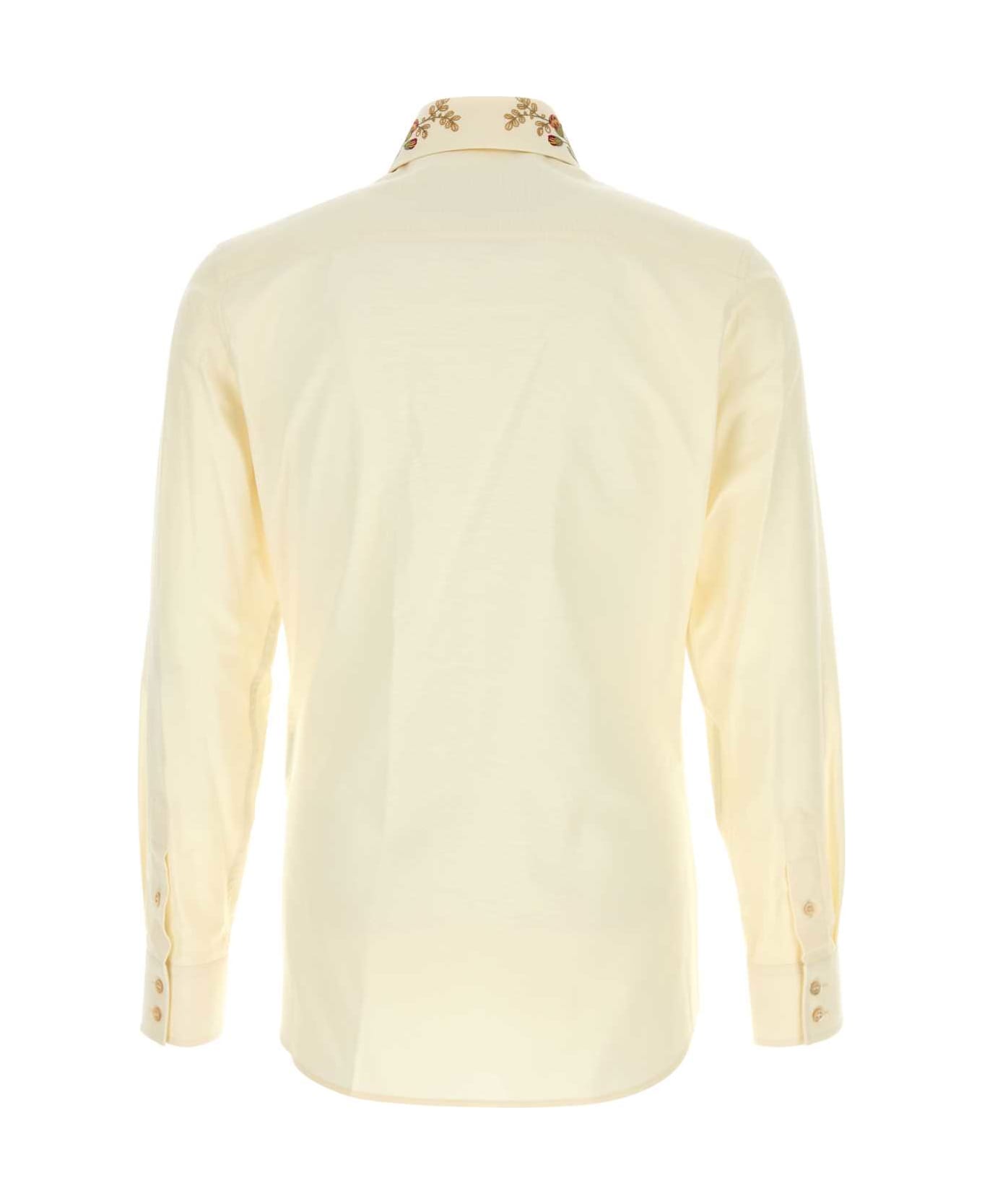 Valentino Garavani Cream Oxford Shirt - BURRO