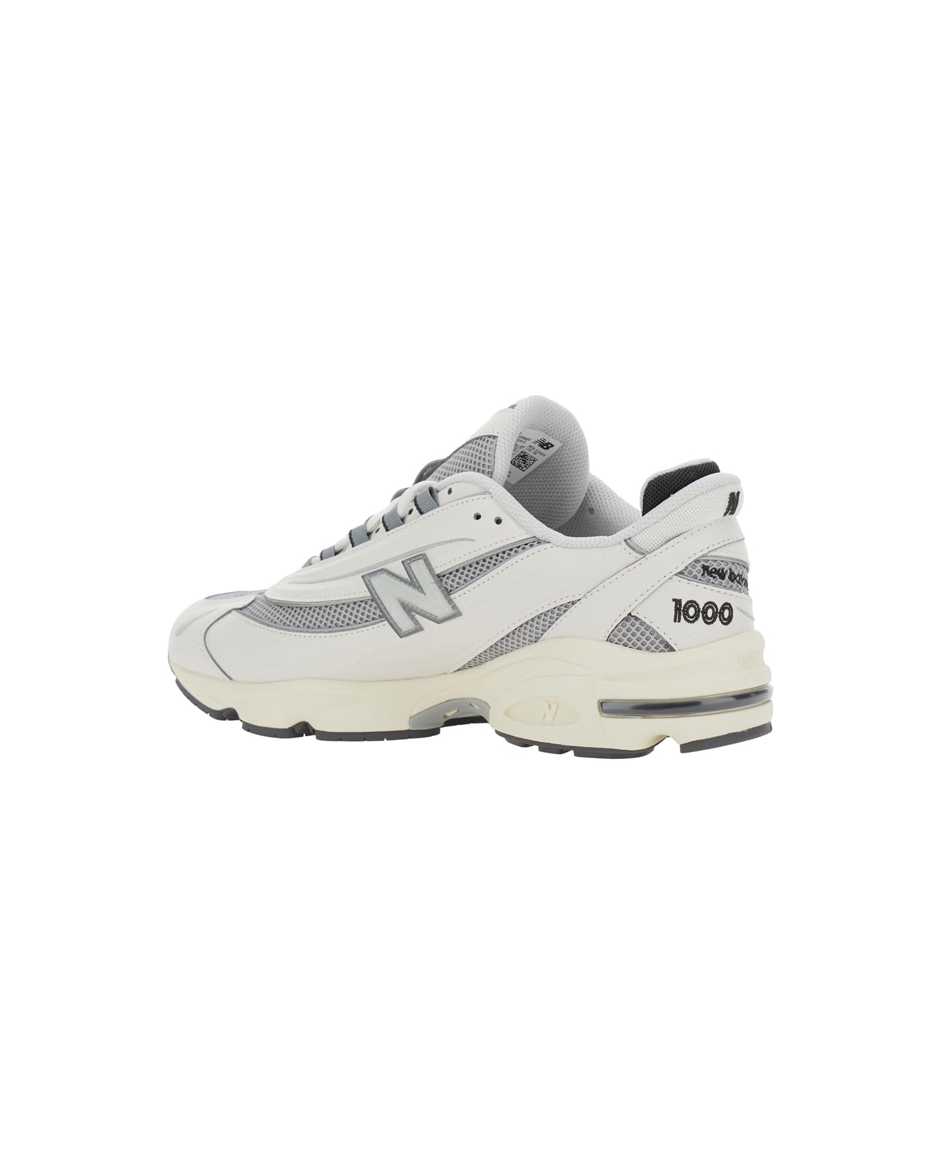 New Balance Grey Low Top Sneakers With Logo Patch On Side And Tongue And Perforated Panels In Tech Fabric Unisex - Grey