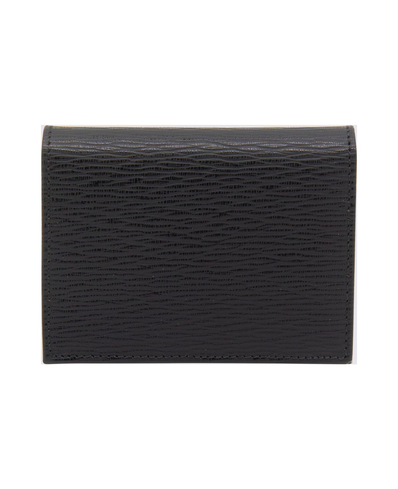 Ferragamo Black Leather Card Holder - Black