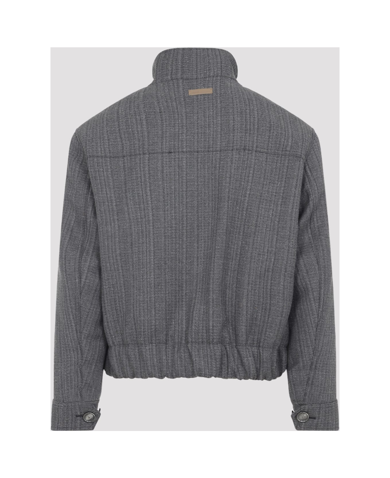 Ami Alexandre Mattiussi Harrington Jacket - Grey Ivory