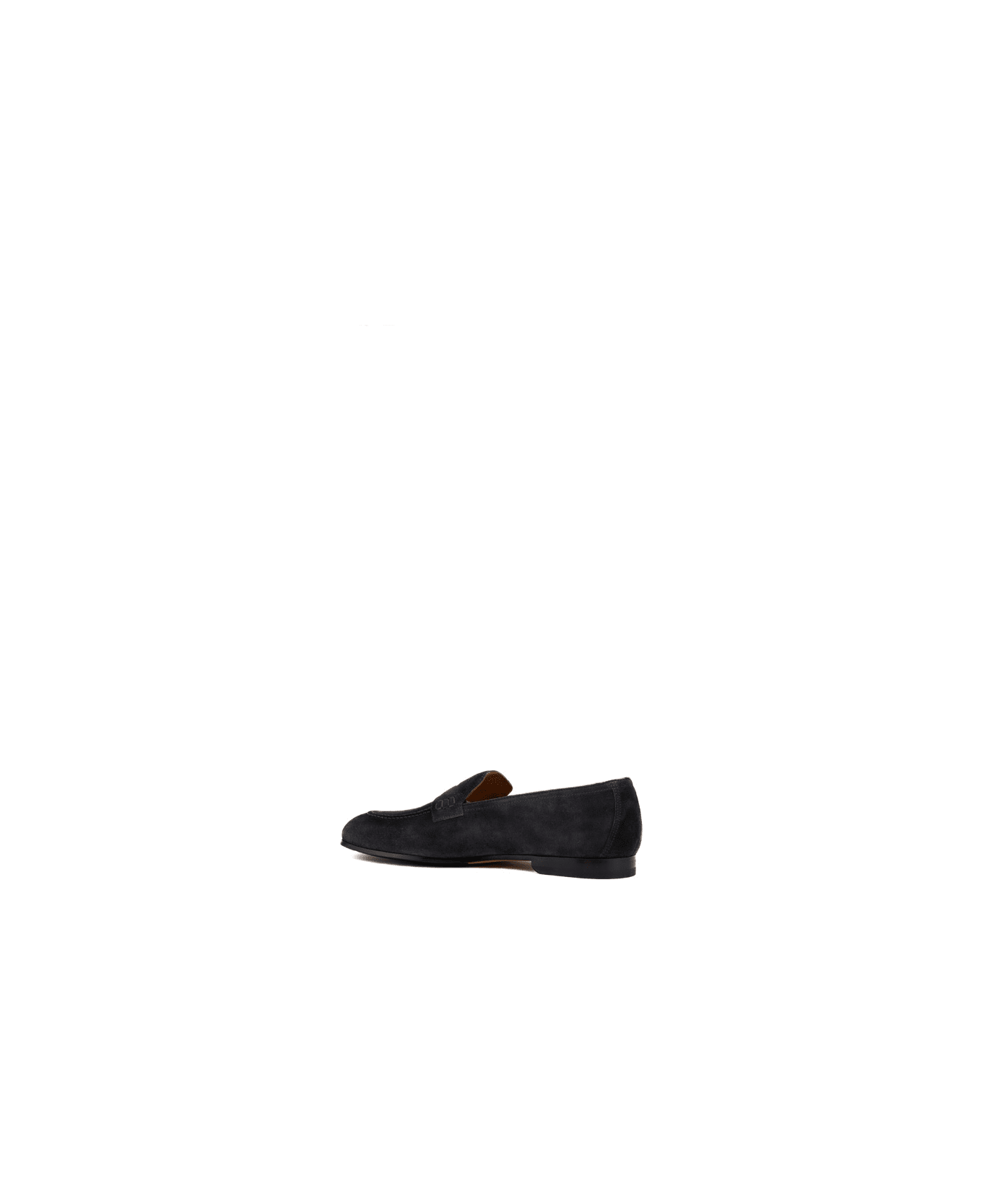Doucal's Penny Suede Moccasin - Notte+f.do nero