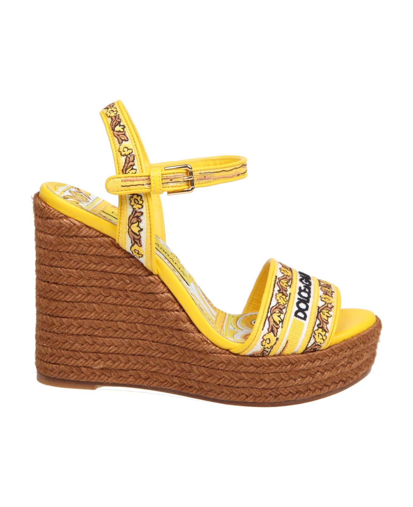 Dolce & Gabbana Multicolor Lolita Sandals With Wedge - Multicolor