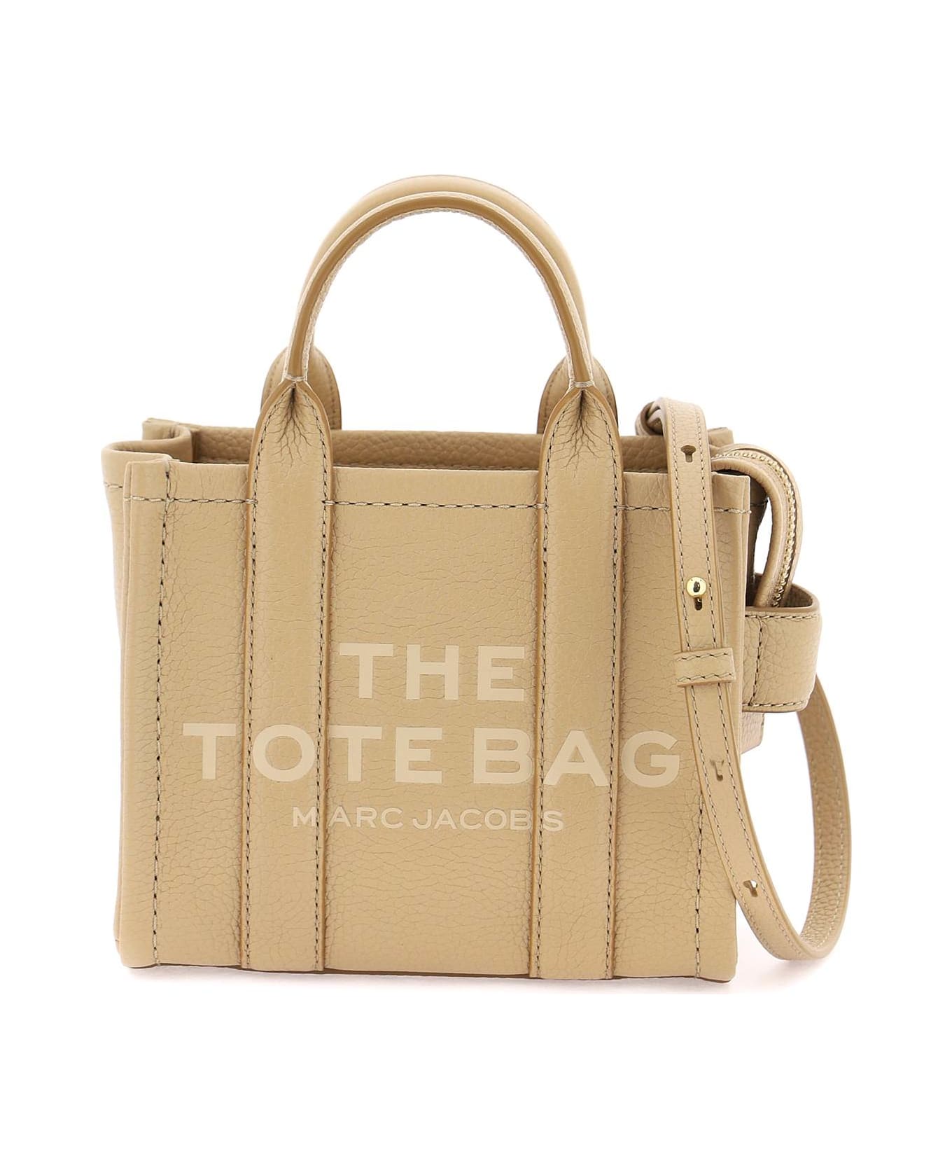 Marc Jacobs The Leather Mini Tote Bag - CAMEL (Beige) トートバッグ