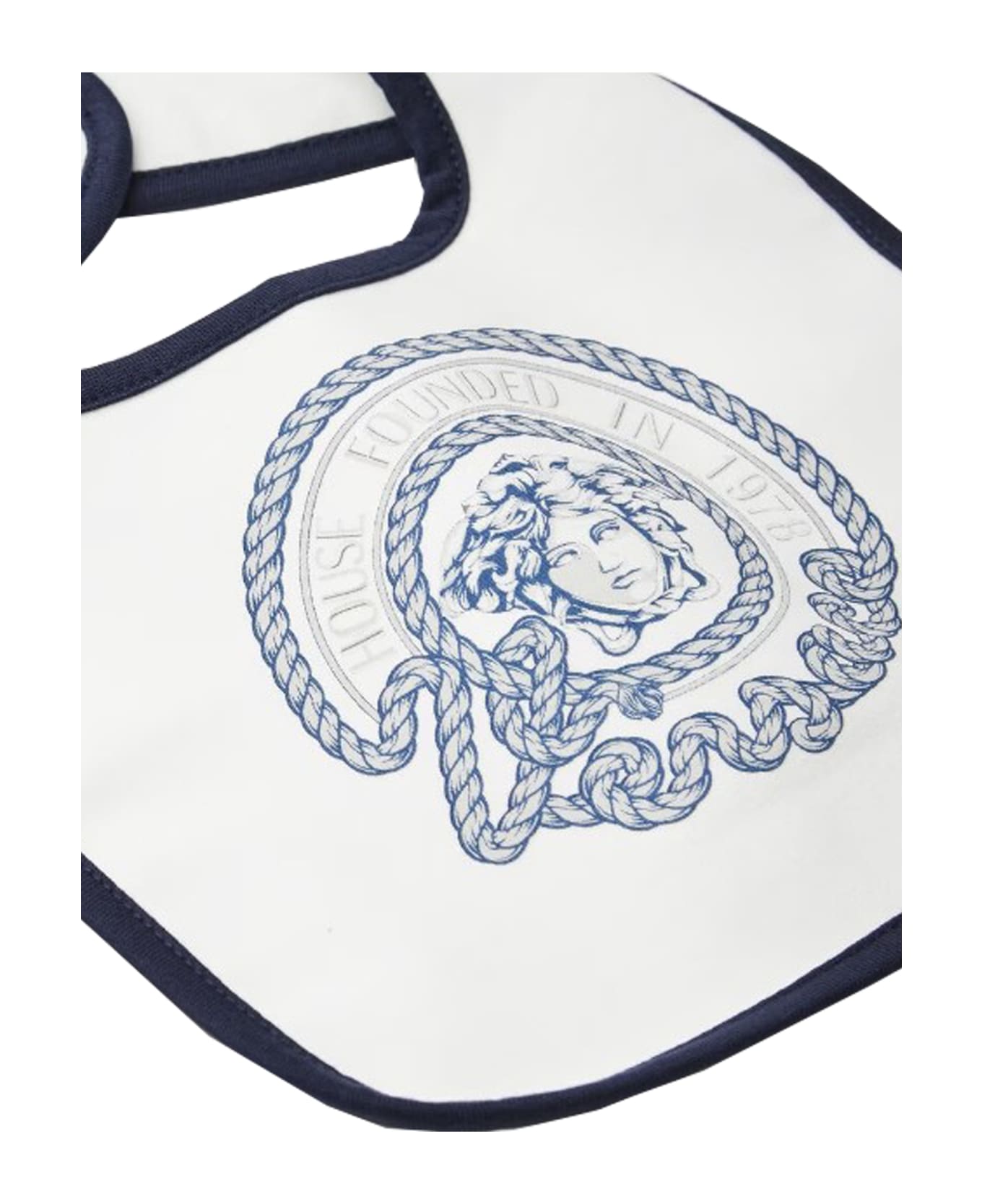Versace Nautical Medusa Baby Bib - White アクセサリー＆ギフト