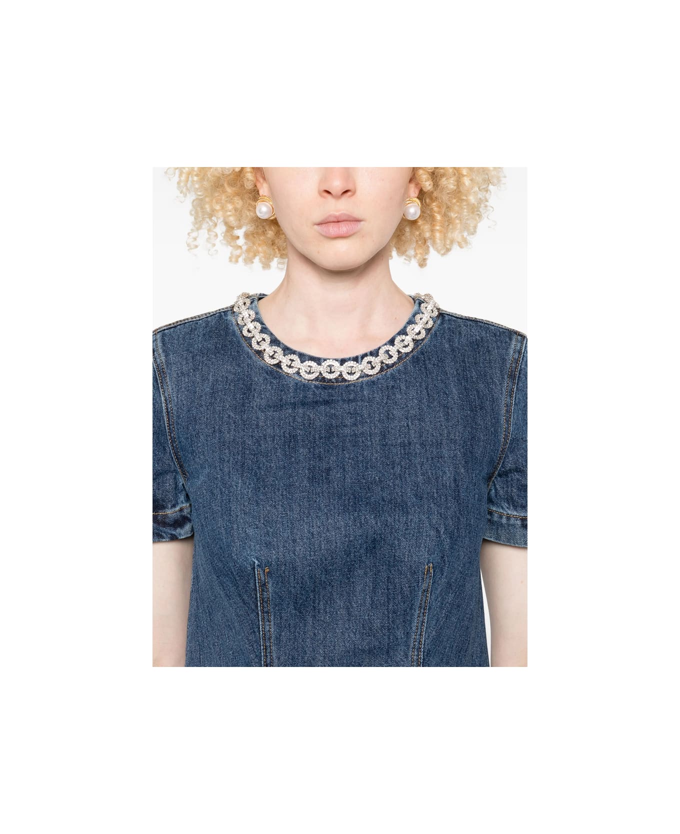 self-portrait Dress - BLUE