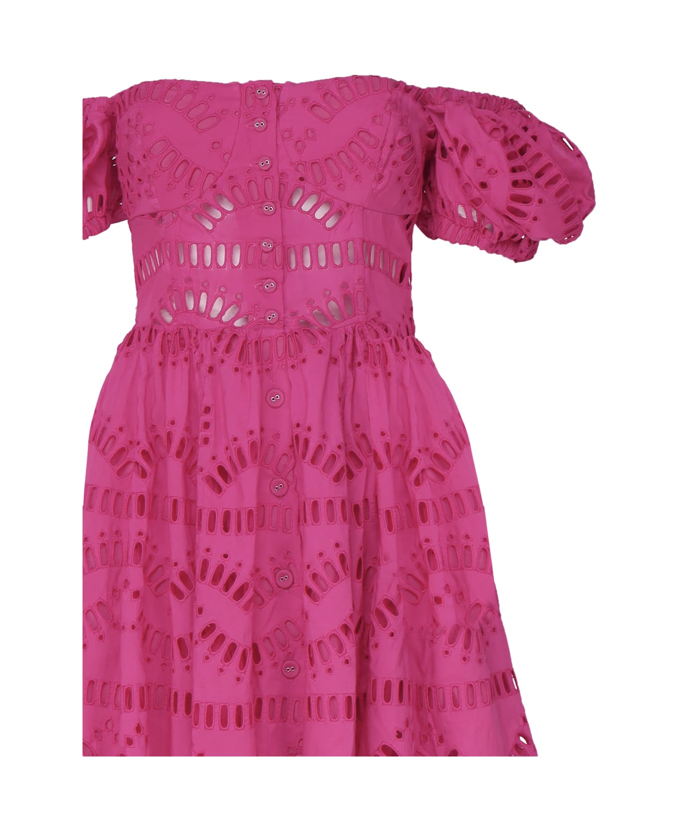 Charo Ruiz Minidress Ayiak In Blended Cotton - Pink