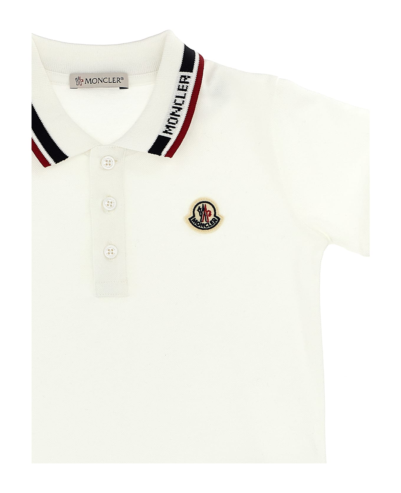 Moncler Polo Set + Piqué Bermuda Shorts - Multicolor