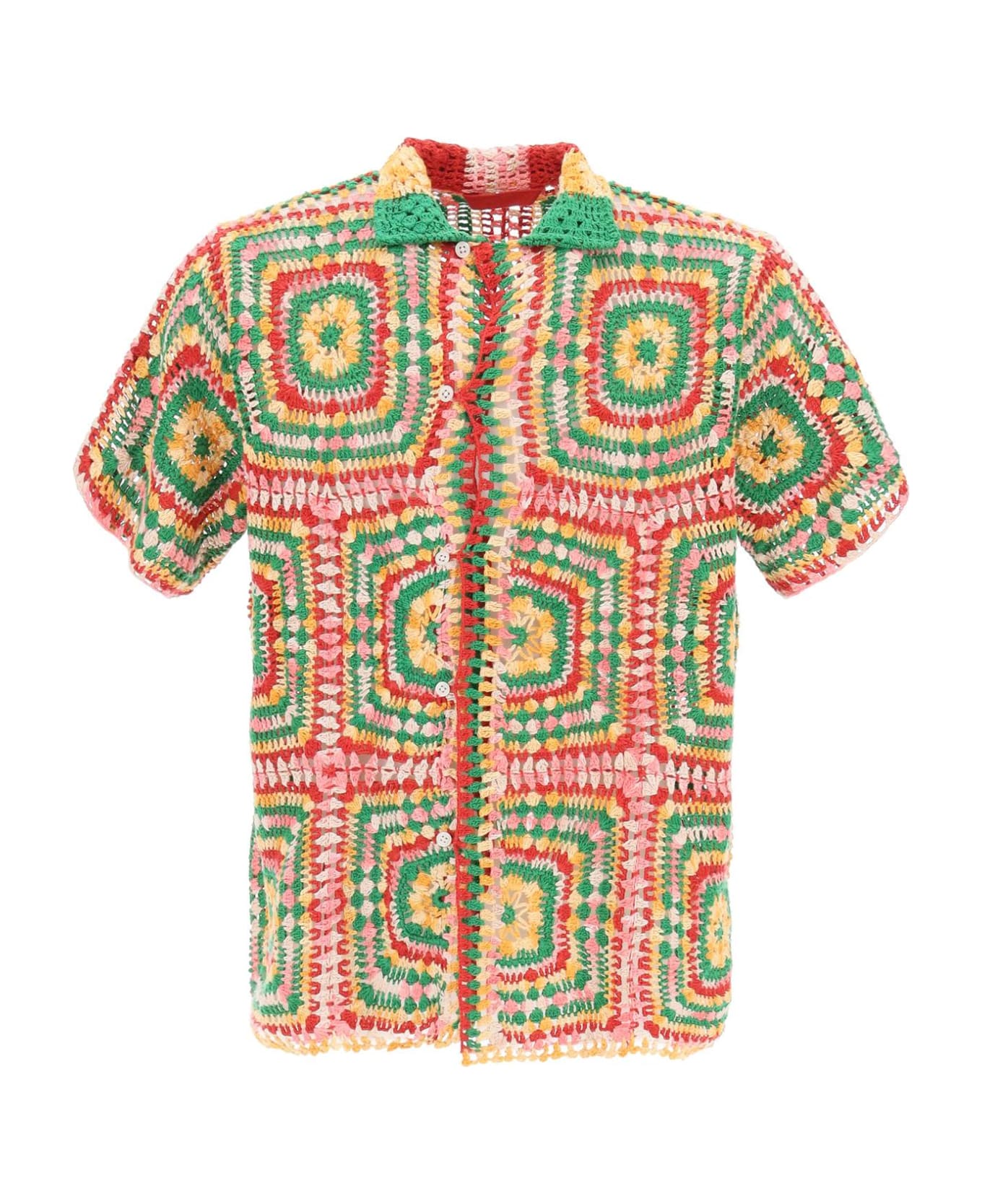 Bode Manchester Crochet Shirt | italist