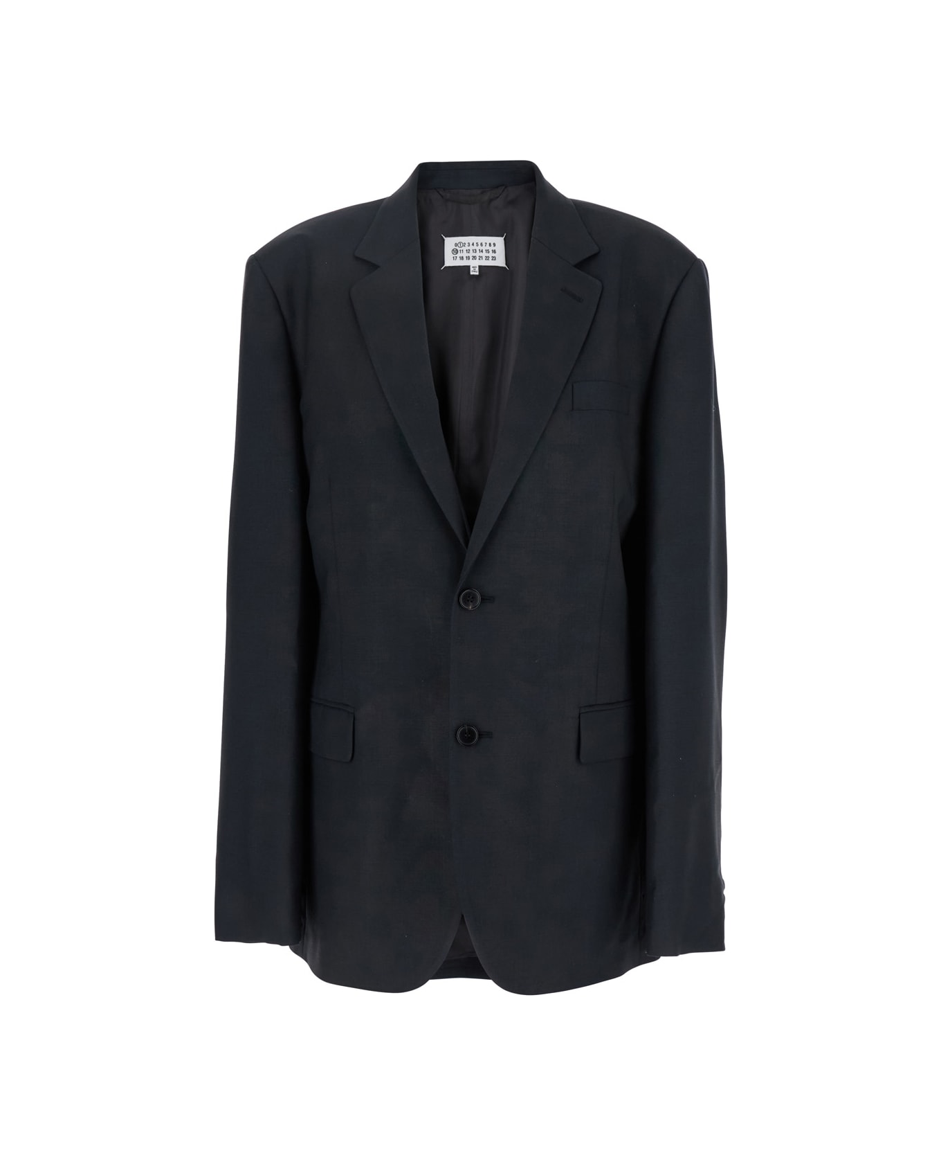 Maison Margiela Blazer With Pockets - MIDNIGHTBLUE
