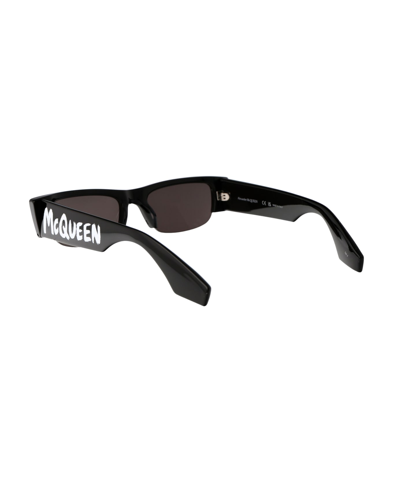 Alexander McQueen Eyewear Am0404s Sunglasses - 001 BLACK BLACK GREY