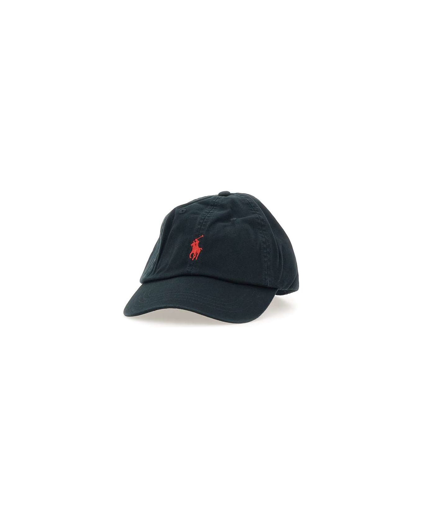 Polo Ralph Lauren "core Replen" Cotton Baseball Hat - BLACK