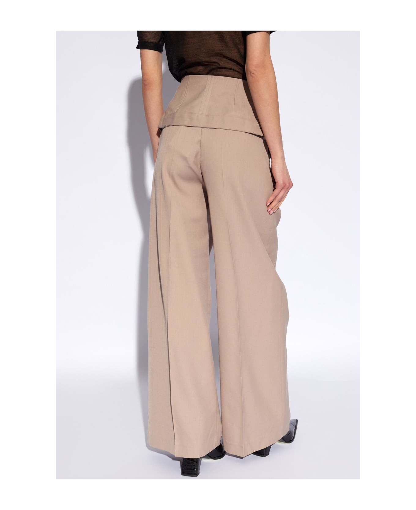 Acne Studios Tailored Trousers In Wool Blend - COLD BEIGE