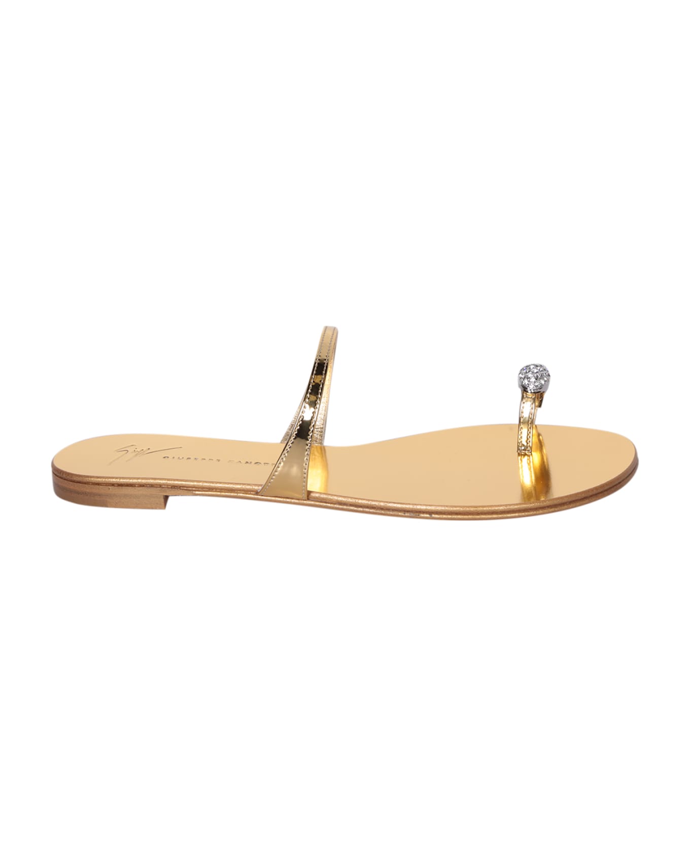 Giuseppe Zanotti Ring Gold Sandals - Metallic