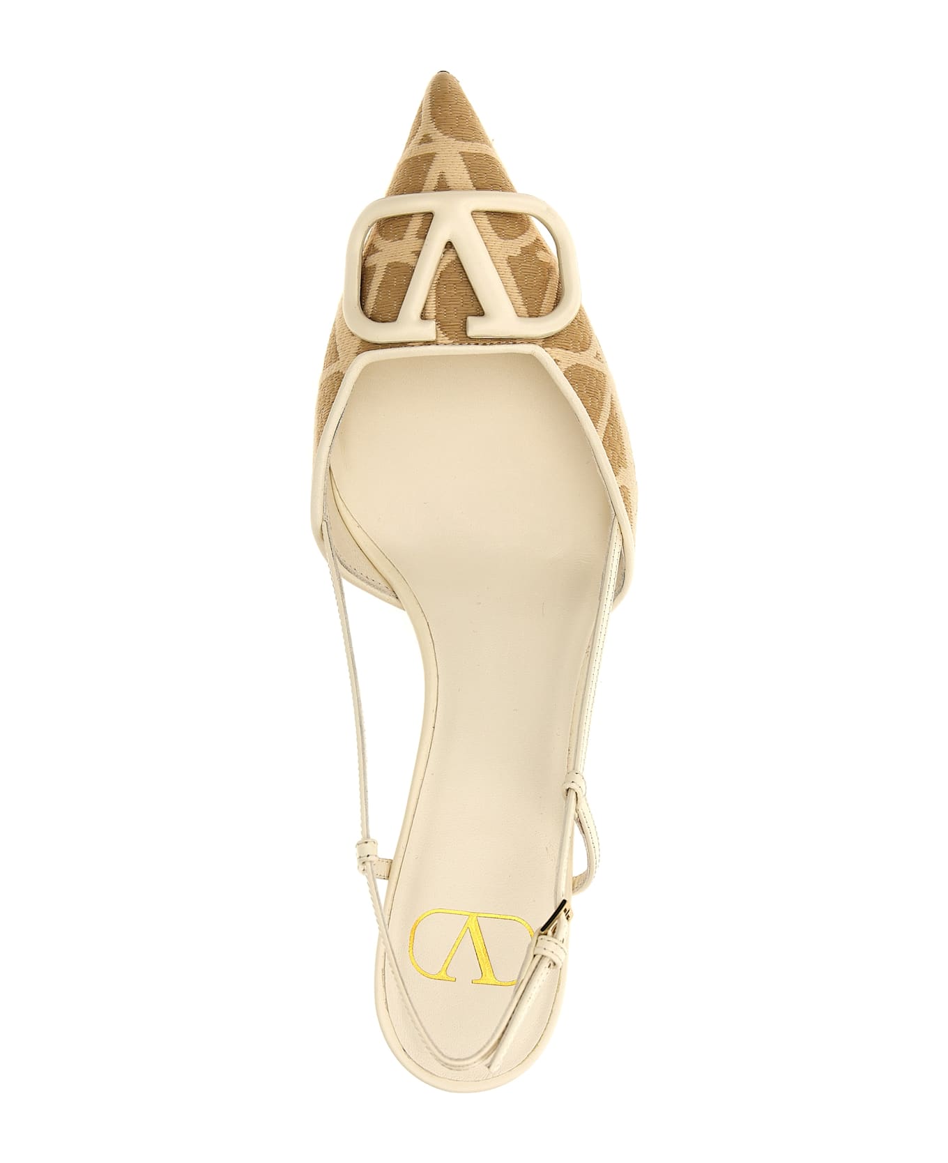 Valentino Garavani 
vlogo Signature
 Slingbacks - Beige