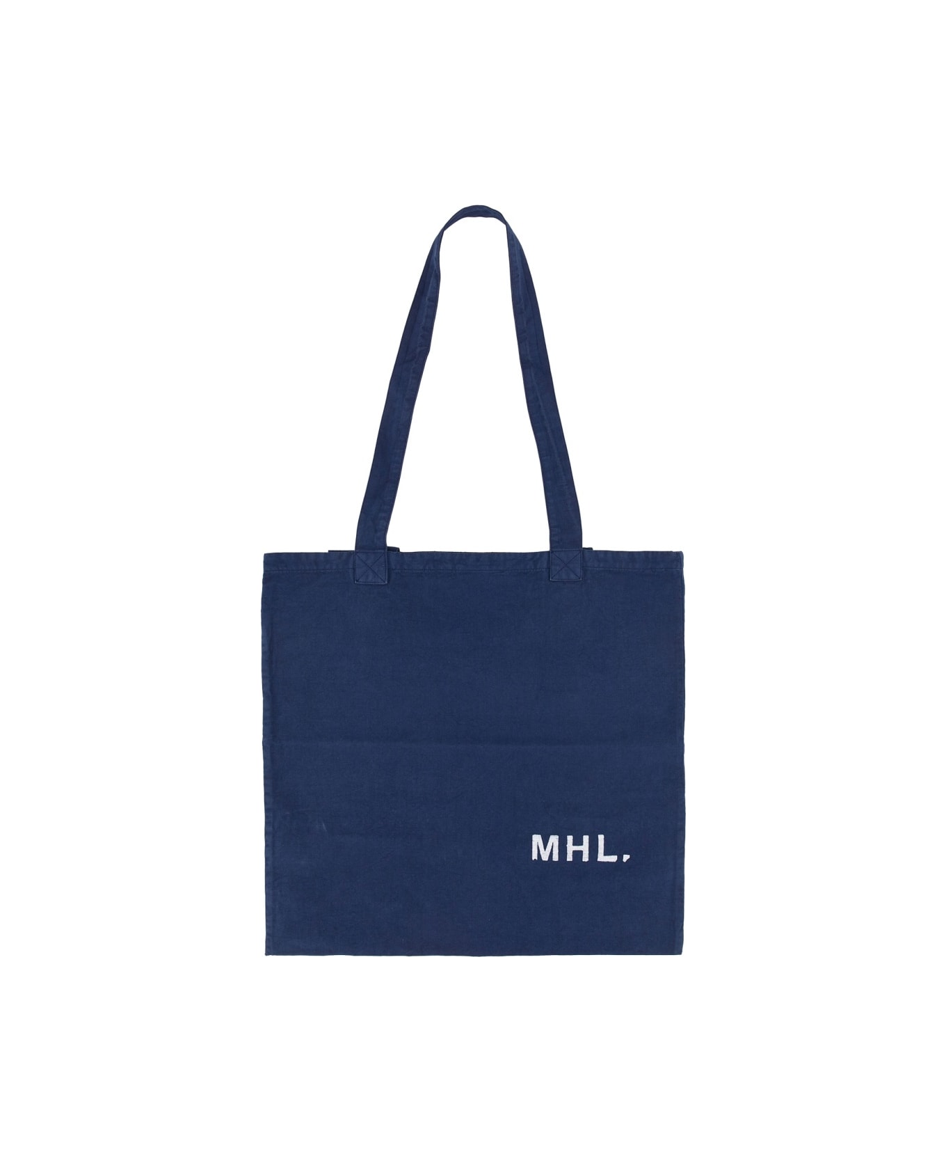 Margaret Howell Twill Tote Bag - BLUE