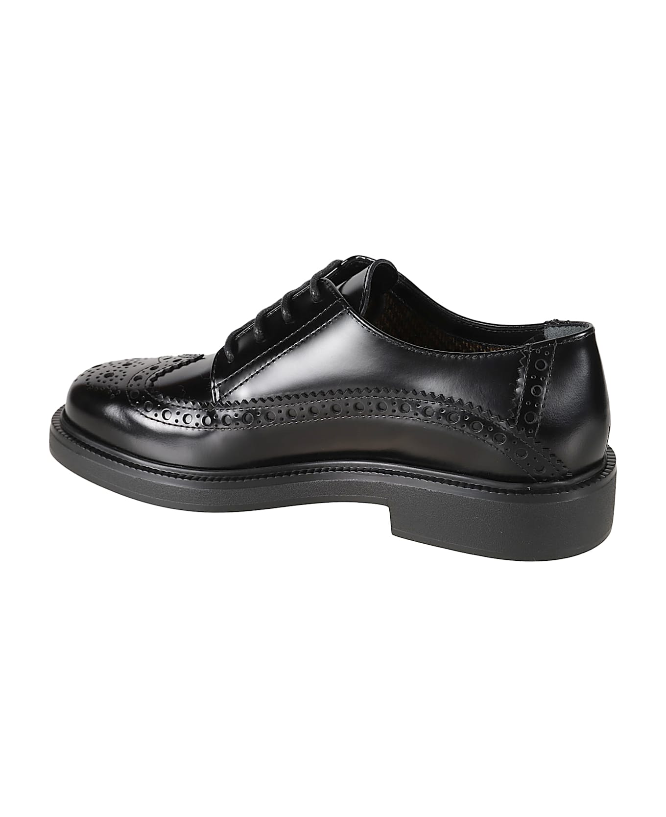 Tod's 20l Rubber Derby Shoes - Black