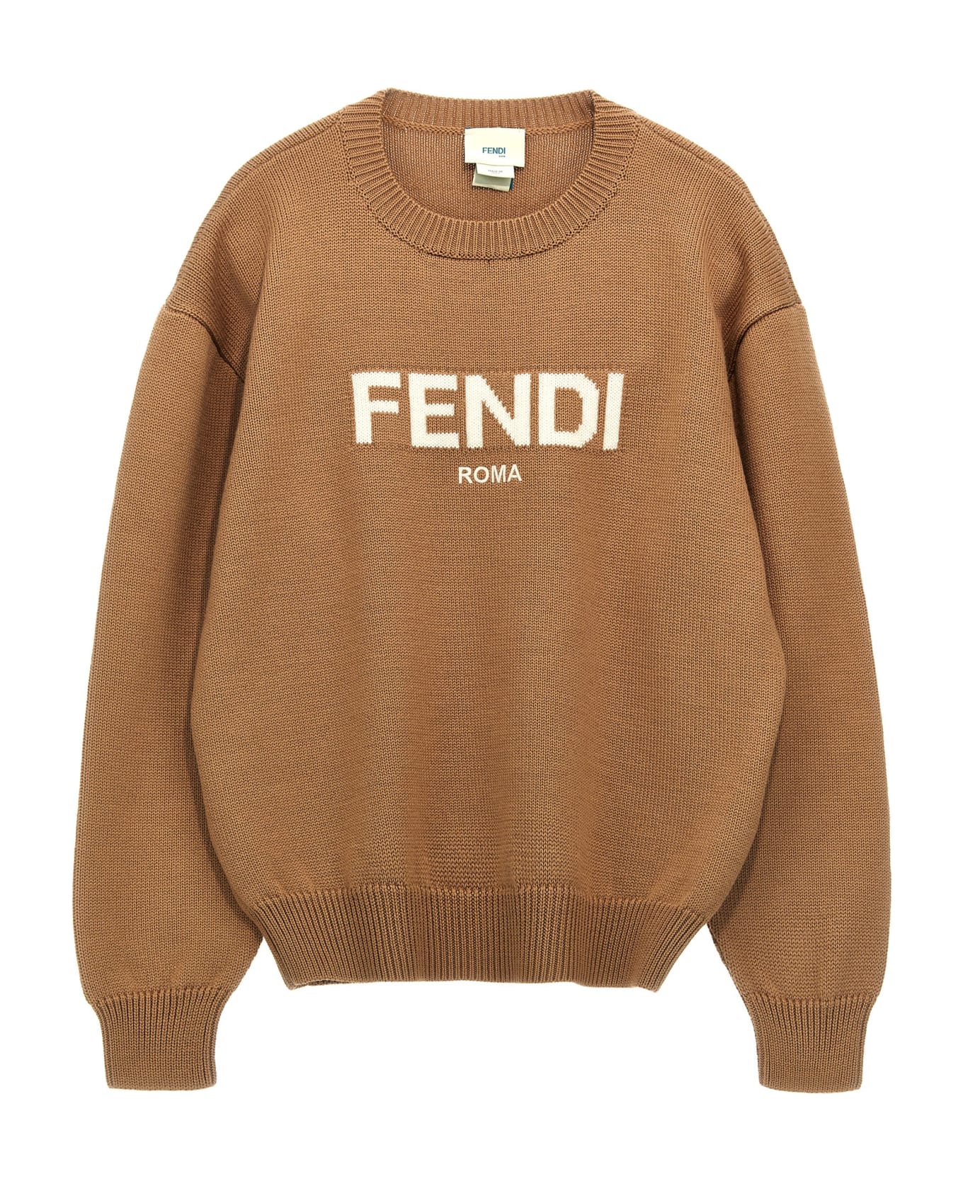 Fendi 'fendi Roma' Sweater - Beige ニットウェア＆スウェットシャツ