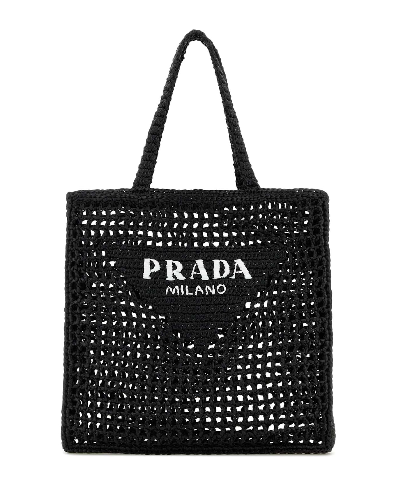 Prada Pink Raffia Shopping Bag - PETALO