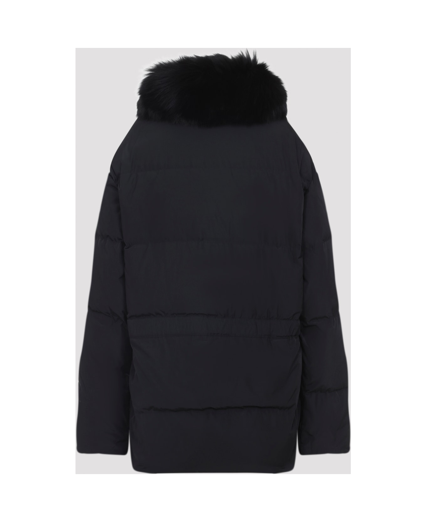 Yves Salomon Polyester Down Jacket - Noir
