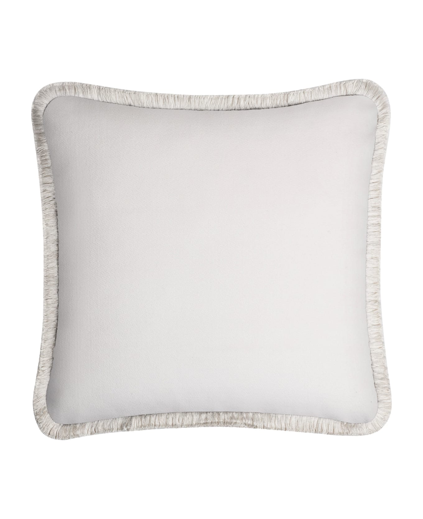Lo Decor Happy Velvet Pillow - white/white