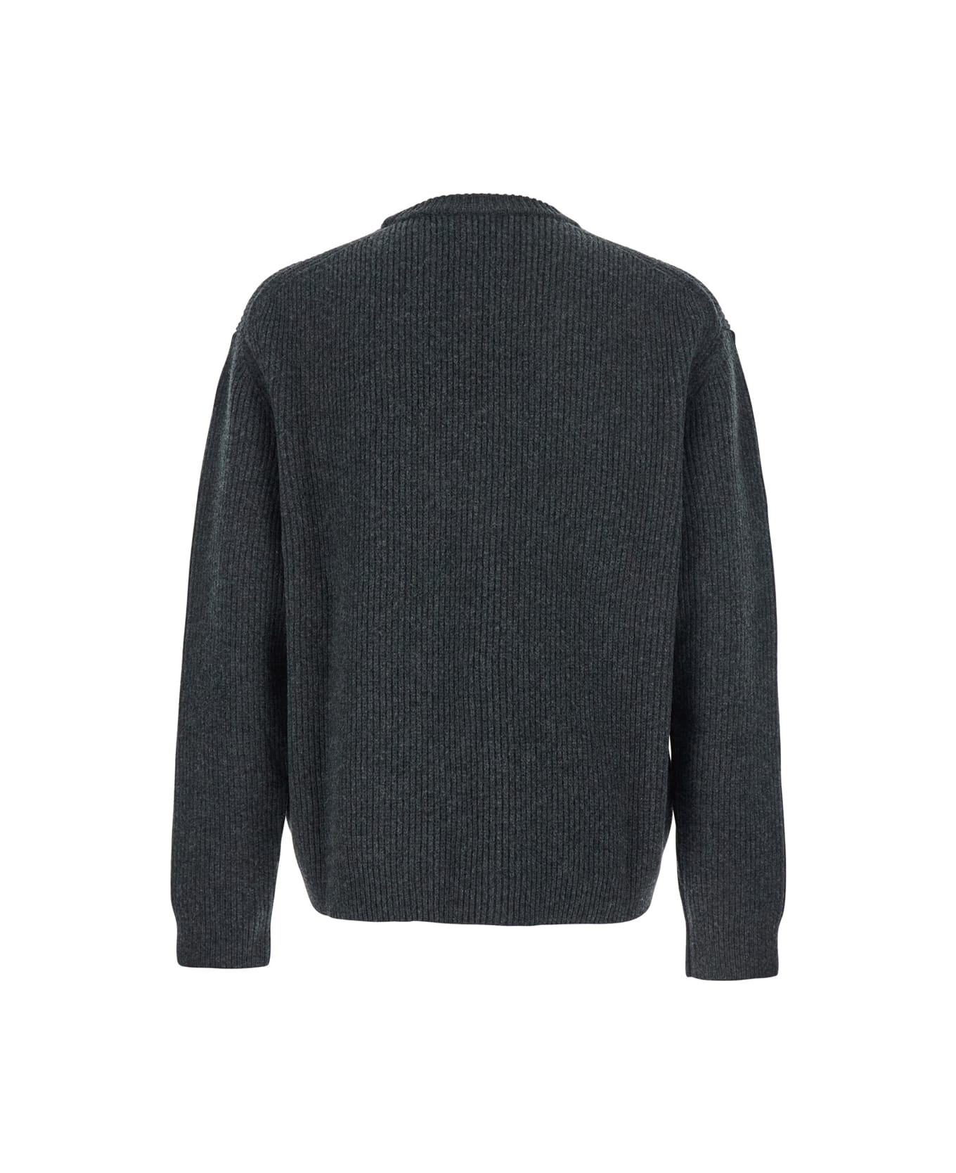 Gucci Charcoal Wool Blend Sweater - MDGREYBLACK