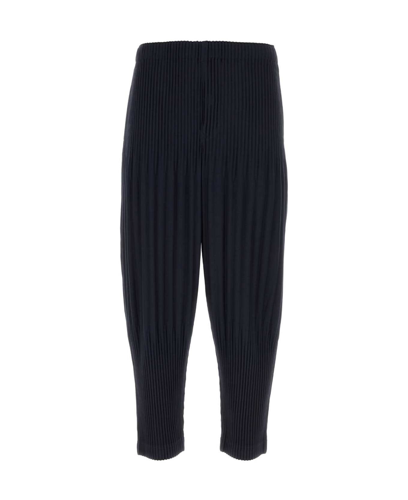 Homme Plissé Issey Miyake Midnight Blue Polyester Pant - NAVY