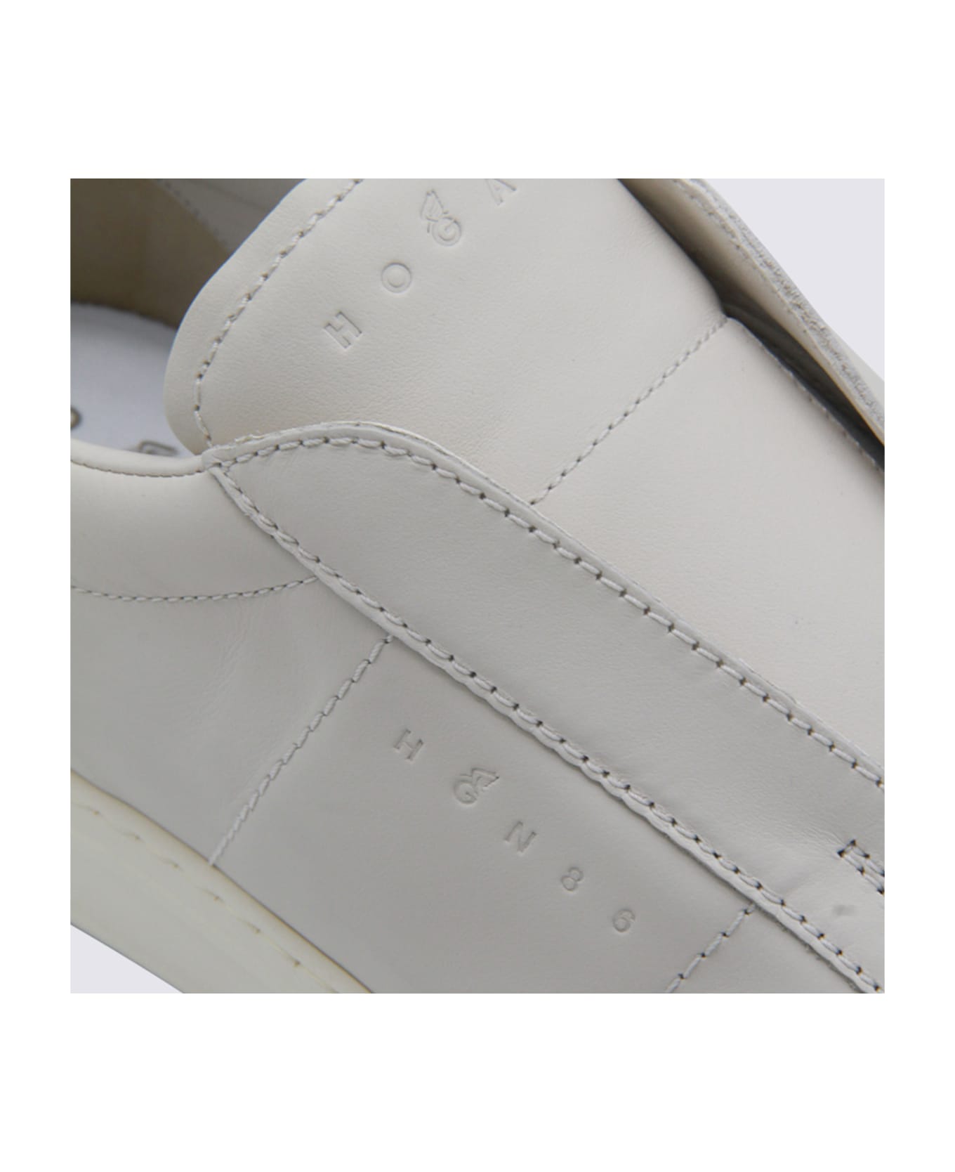 Hogan White Leather Sneakers - White