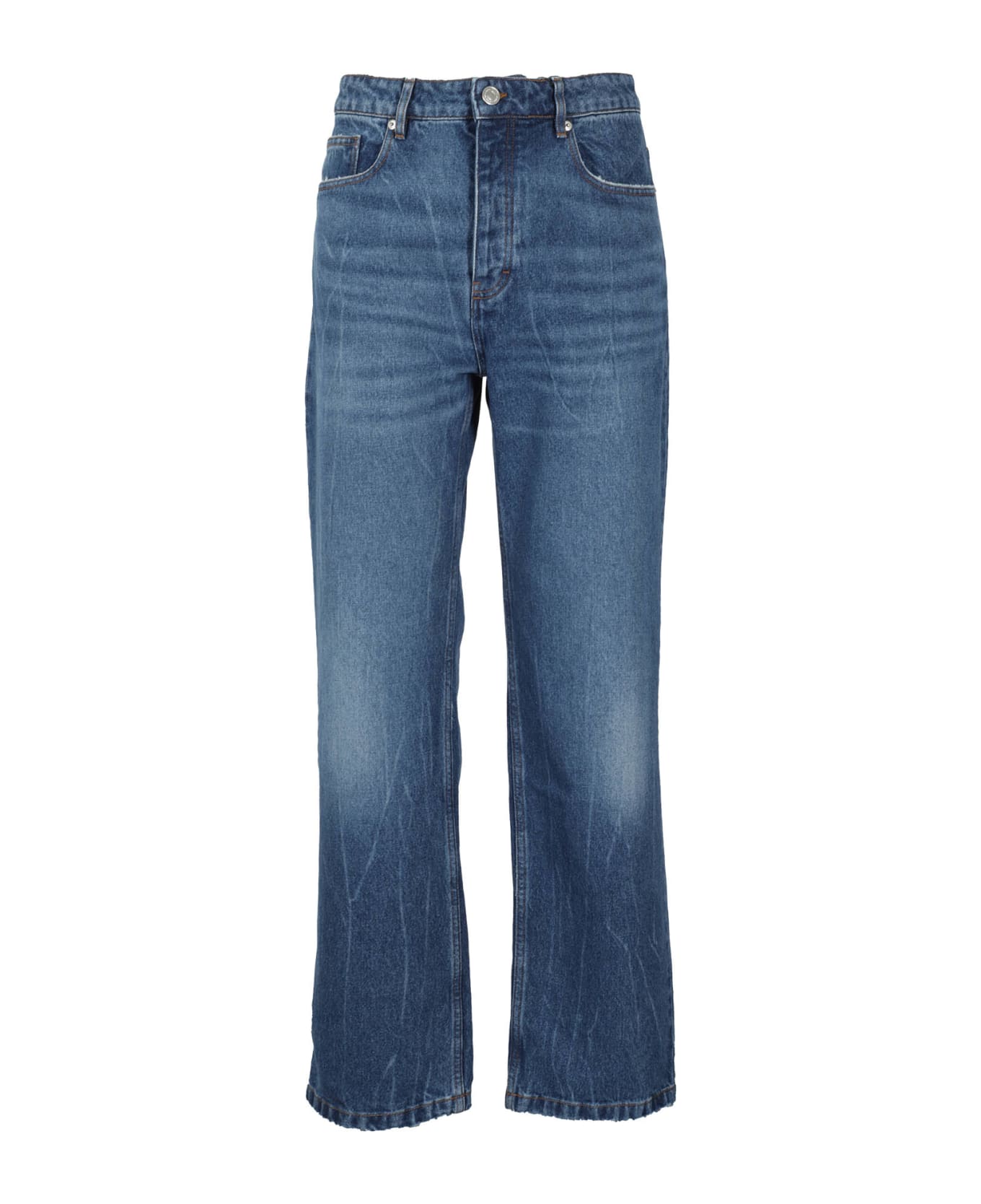 Ami Alexandre Mattiussi Straight Fit Jeans - Used Blue デニム