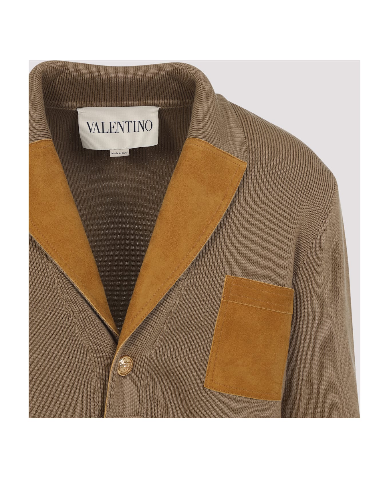Valentino Virgin Wool Jacket - Light Camel