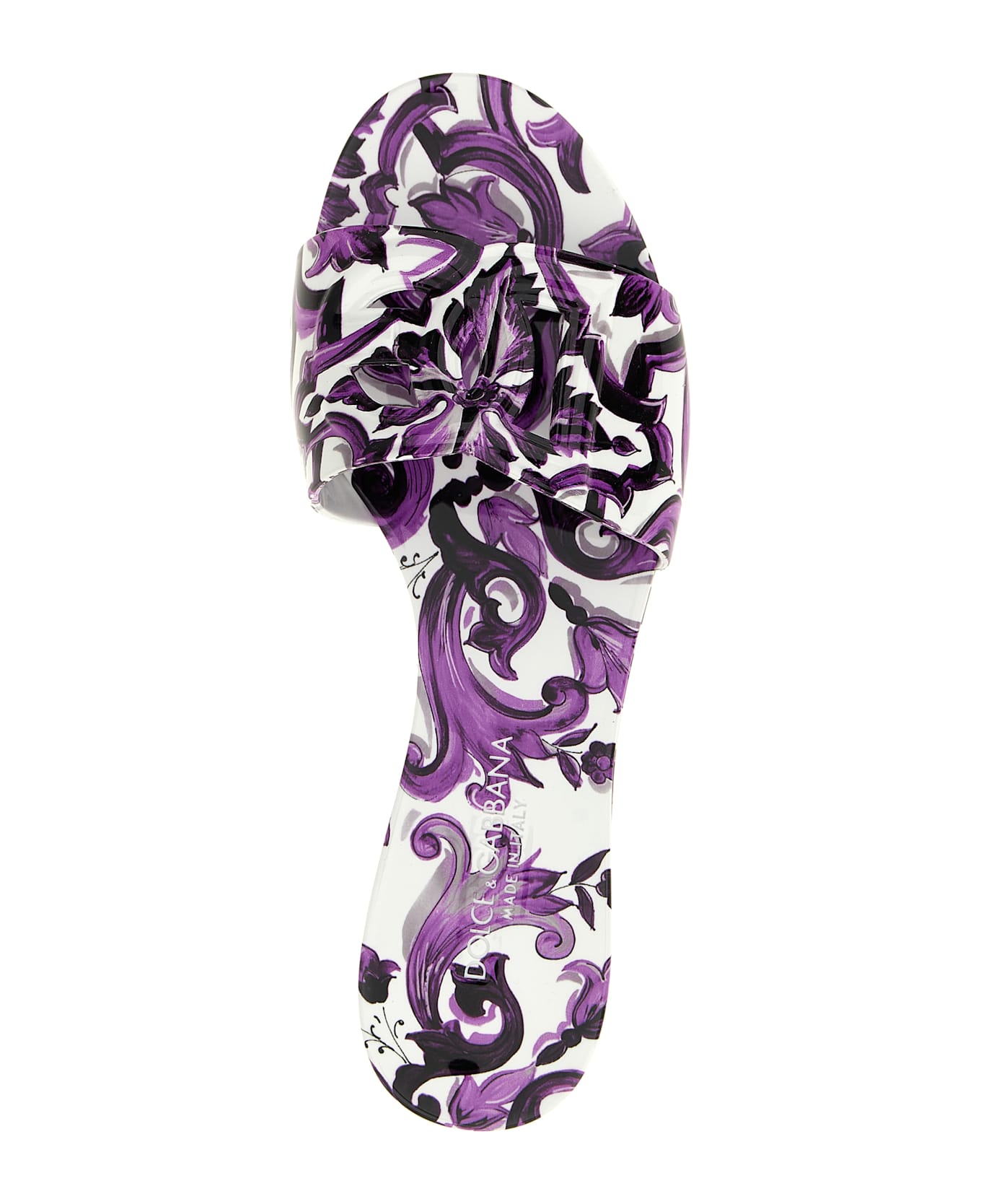 Dolce 
Gabbana 
beachwear
 Slides - Purple