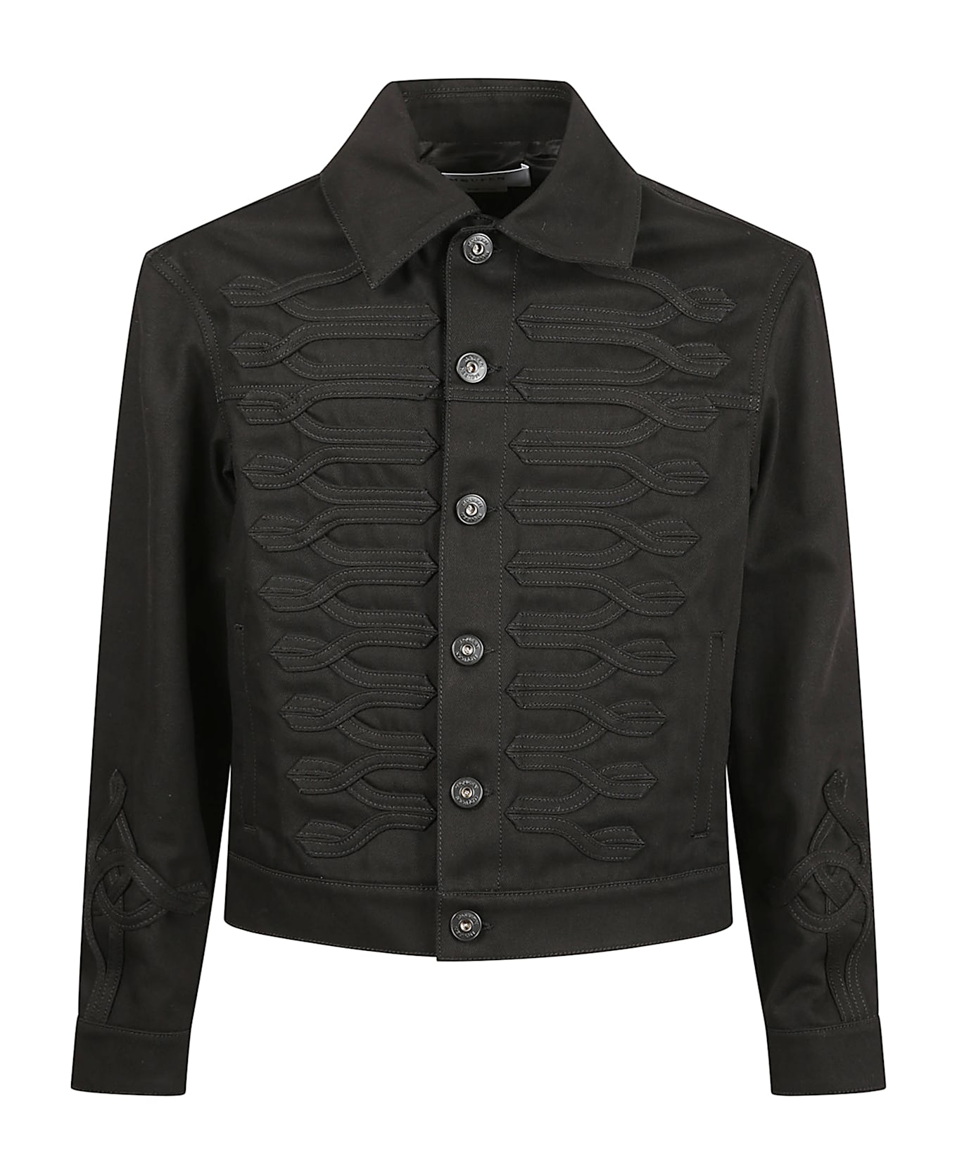 Alexander McQueen Denim Shirt Jacket - Black
