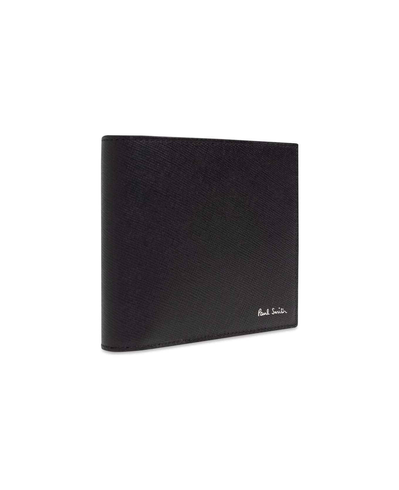 PS by Paul Smith Leather Wallet With Logo - Nero