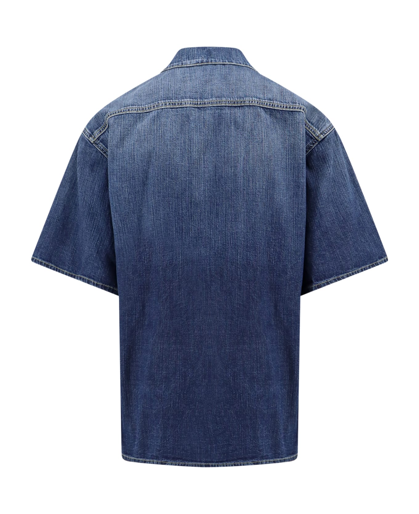Alexander McQueen Hawaiian Denim Shirt - Blue シャツ