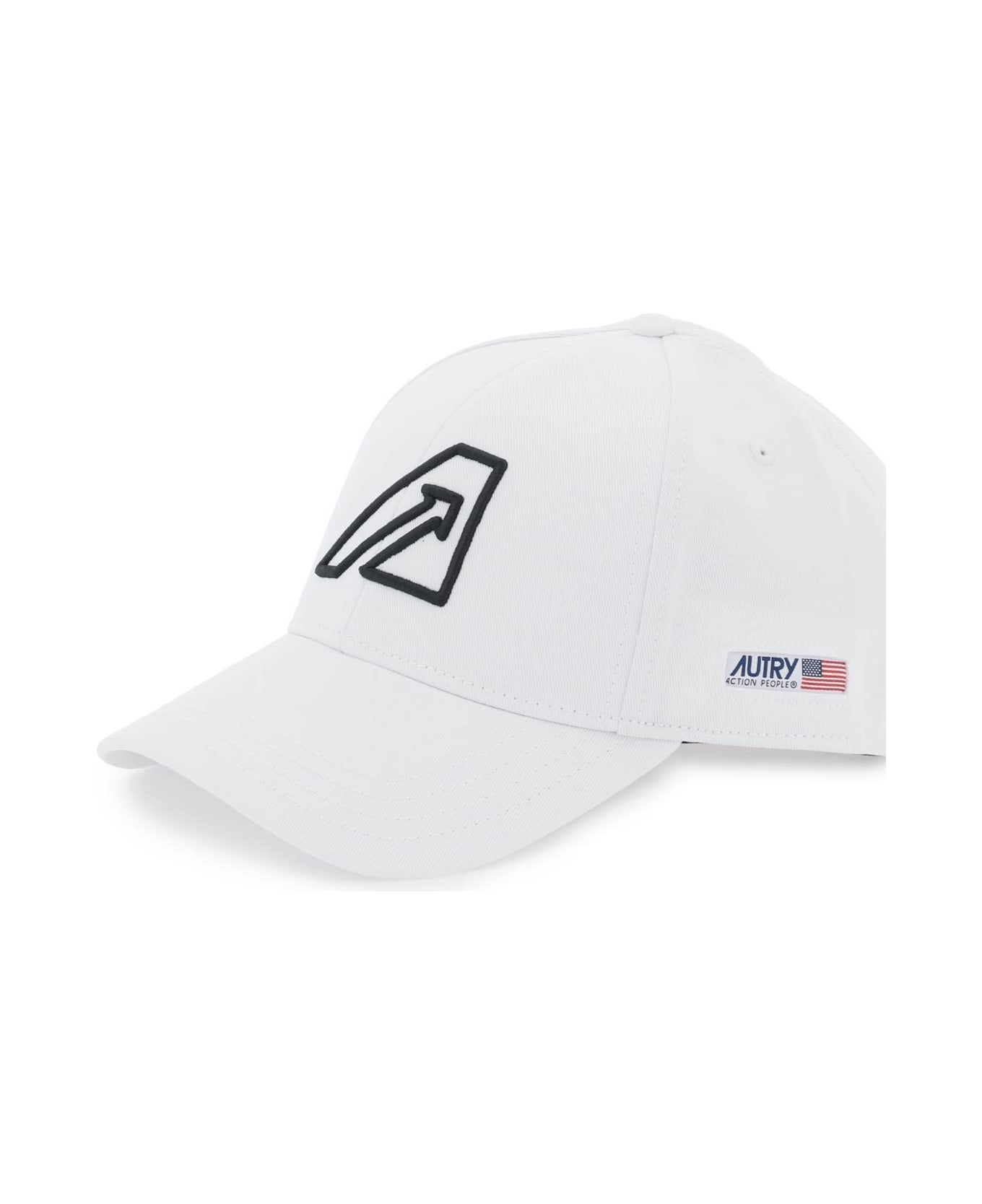 Autry Baseball Cap With Embroidered Logo - WHITE (White) ヘアアクセサリー