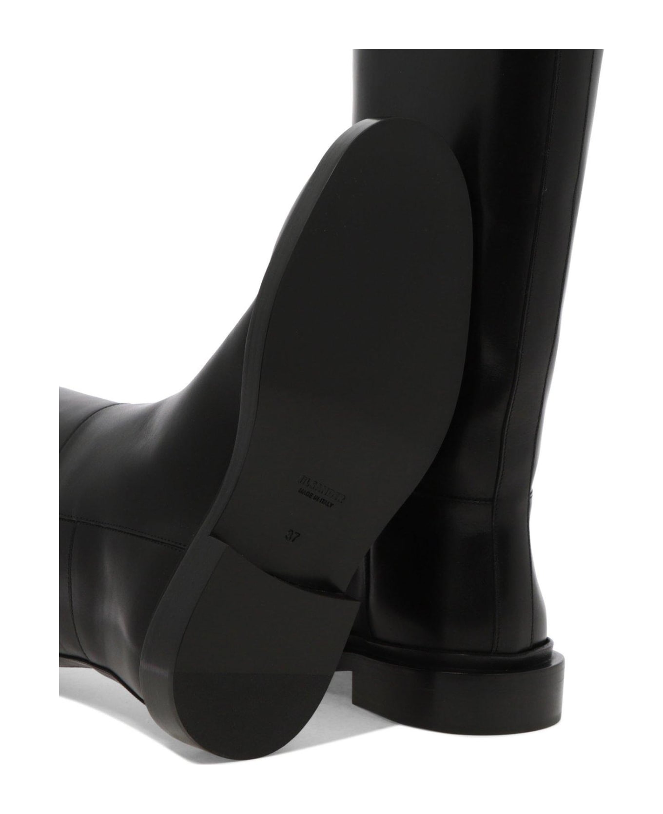 Jil Sander Almond-toe Knee-length Boots - Nero ブーツ