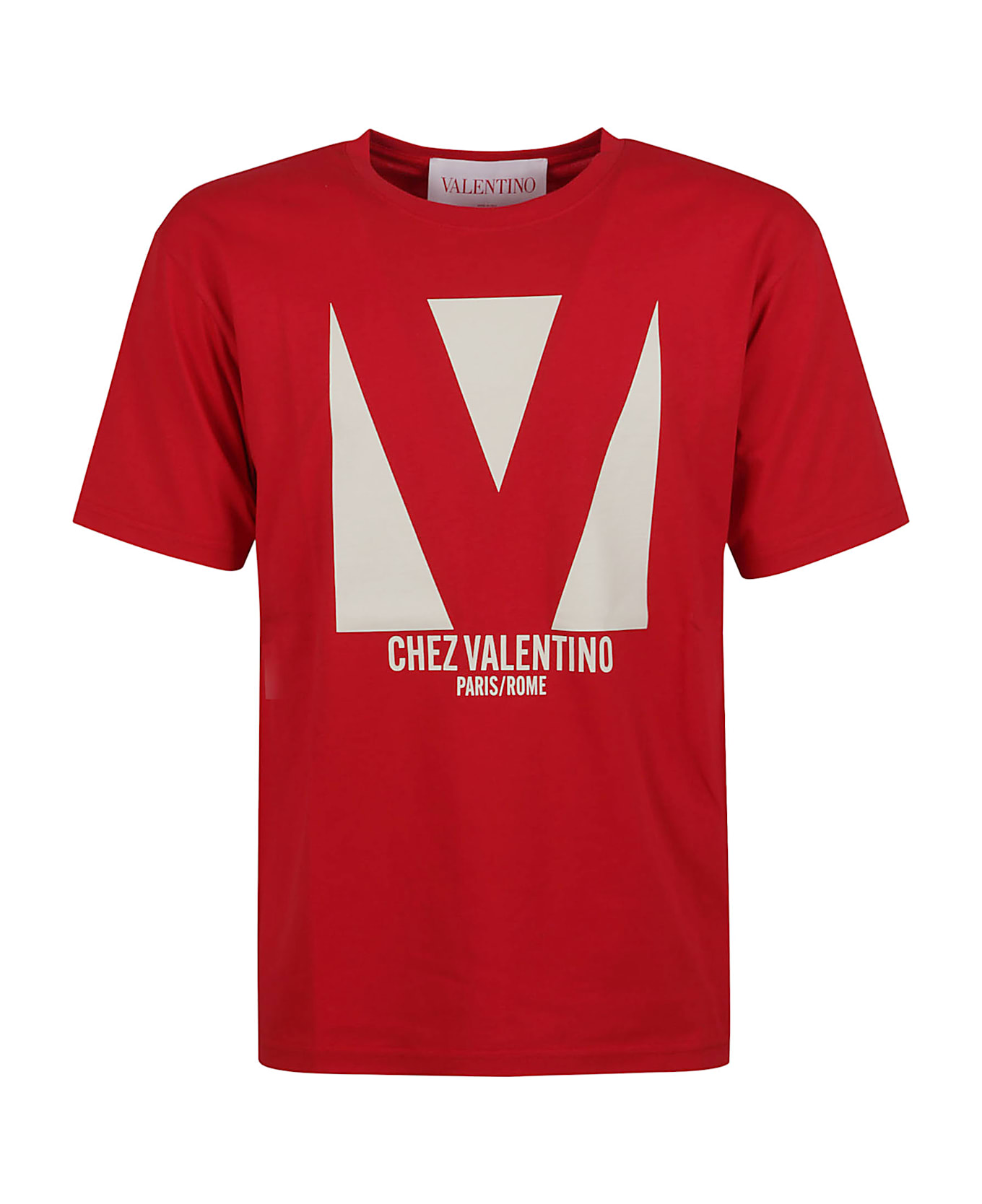 Valentino Garavani T-shirt | Chez Valentino | Cotton Jersey - Rosso