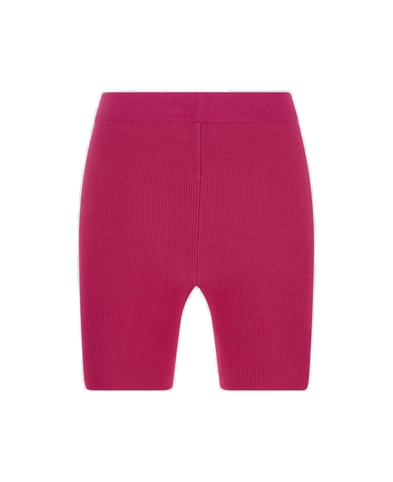 Jacquemus Charm Logo Knit Shorts - Pink
