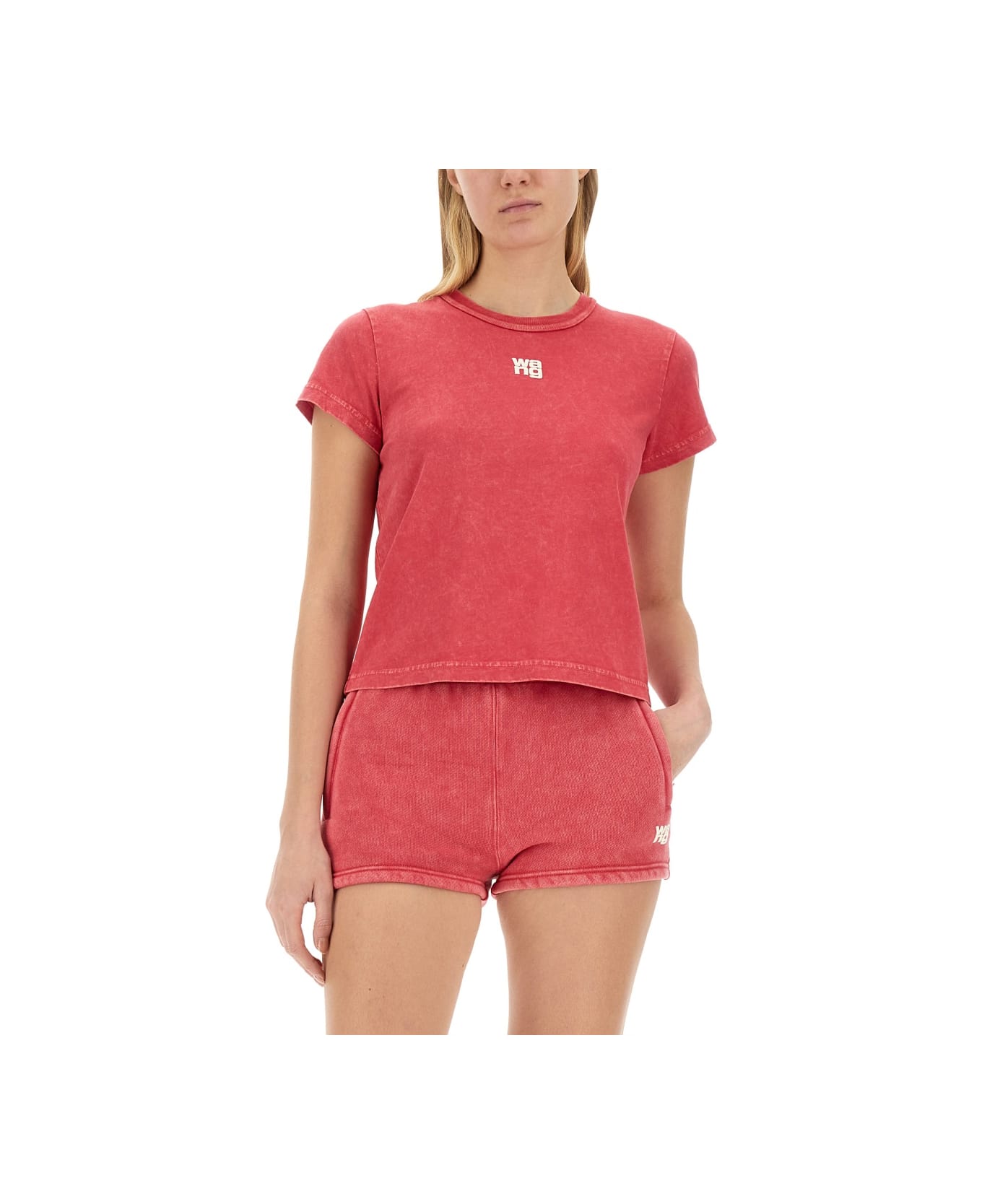 T by Alexander Wang T-shirt With Logo - PINK