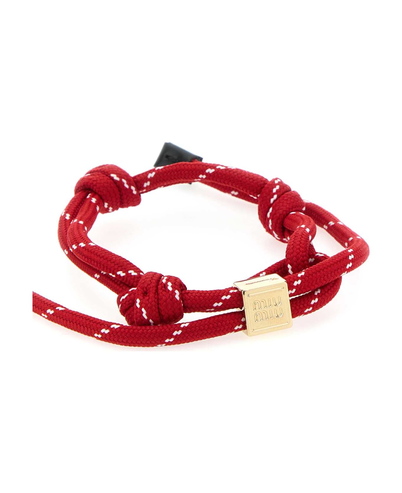 Miu Miu Red Fabric Bracelet - ROSSO