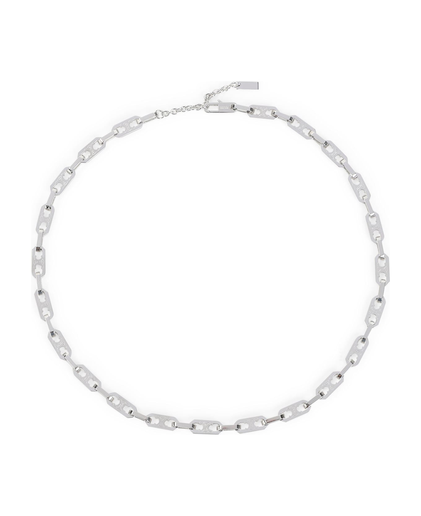 Celine Small Octagon Necklace - Si Silver