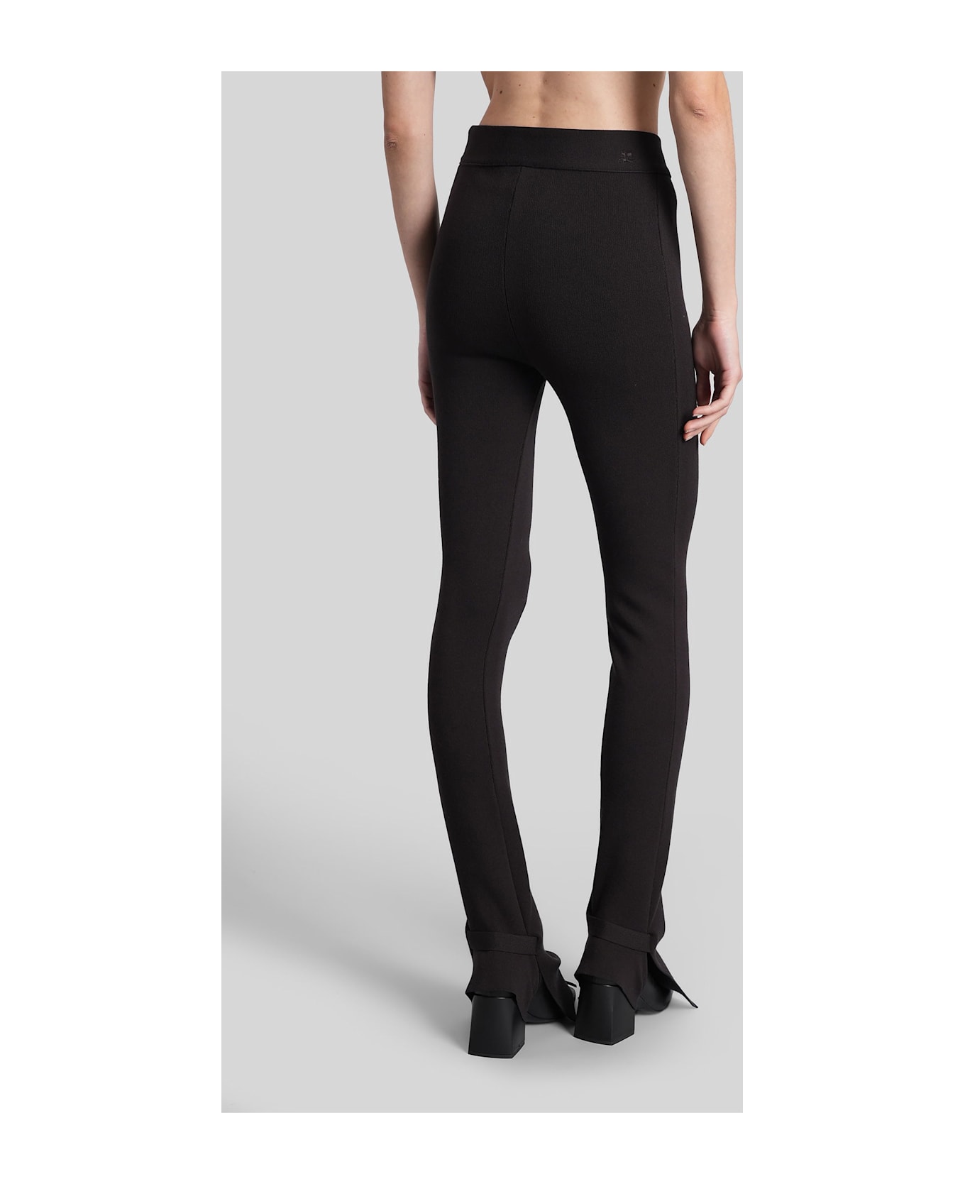 Courrèges Pants In Brown Wool - brown