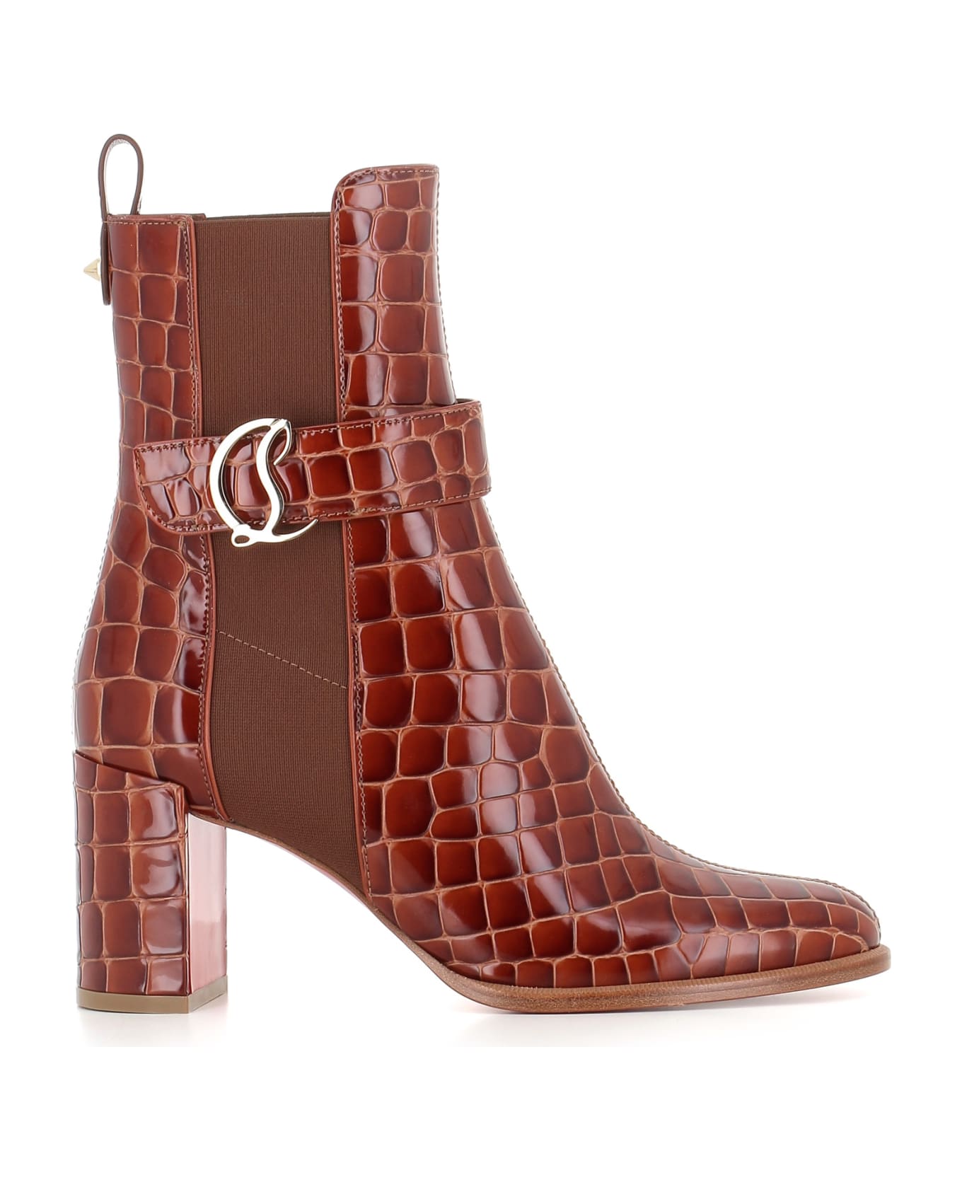 Christian Louboutin Chelsea Cl Chelsea Booty 70 - Cognac