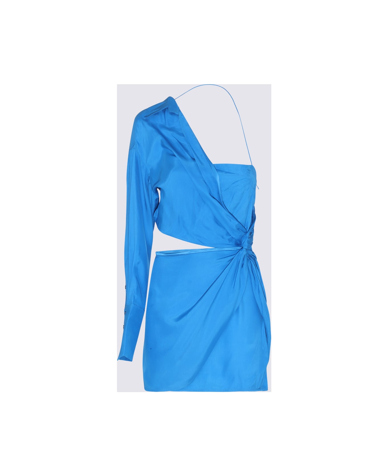 GAUGE81 Blue Silk Blend Dress - LAPIS ジャンプスーツ