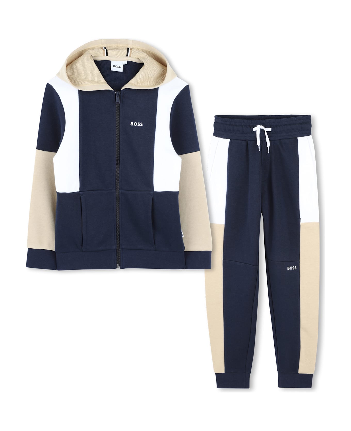 Hugo Boss Tuta Sportiva Con Stampa - Blue