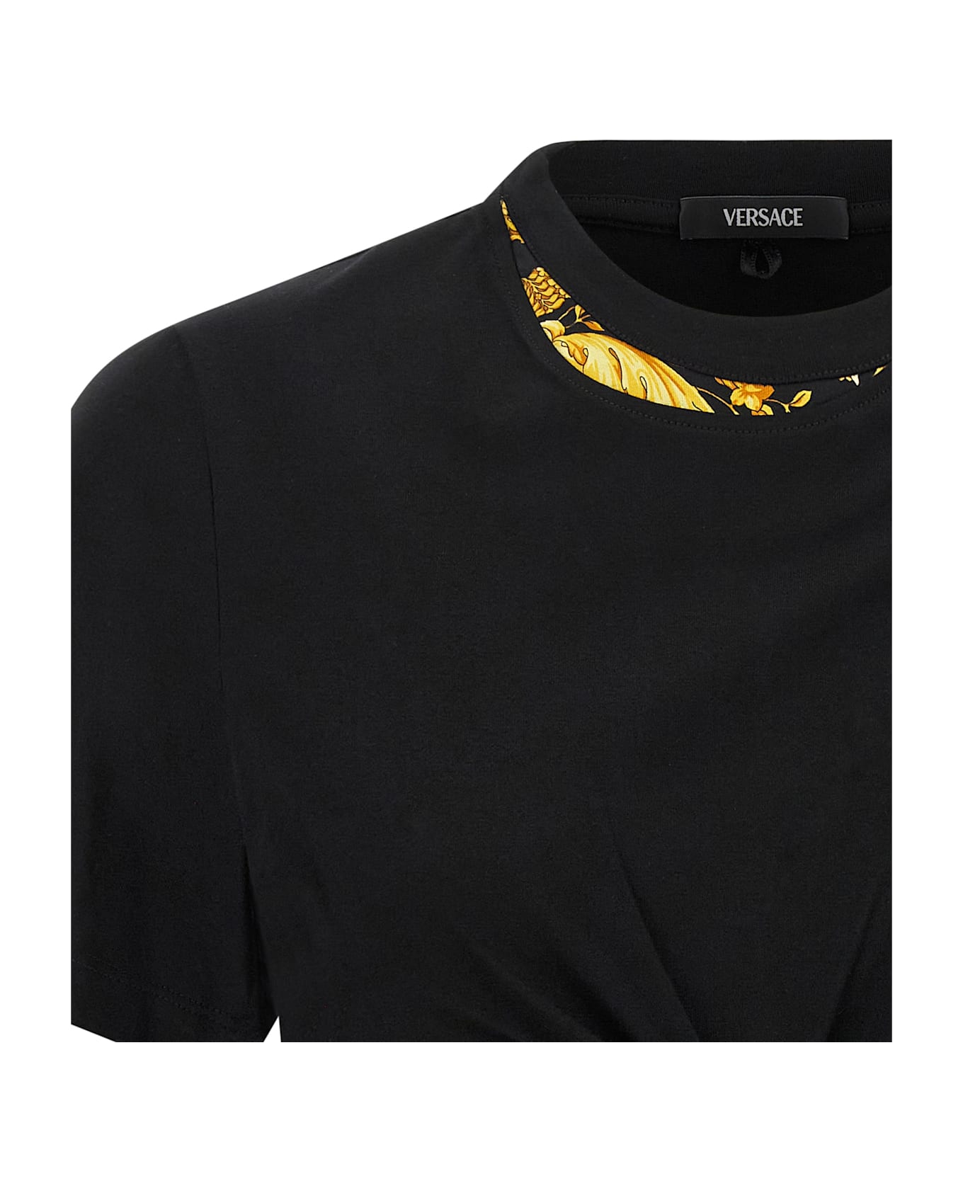 Versace 
barocco
 Double Layer T-shirt - Black  