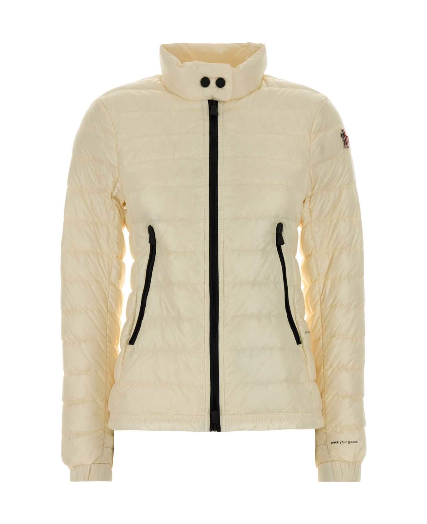 Moncler Grenoble Ivory Nylon Walibi Down Jacket - 04A