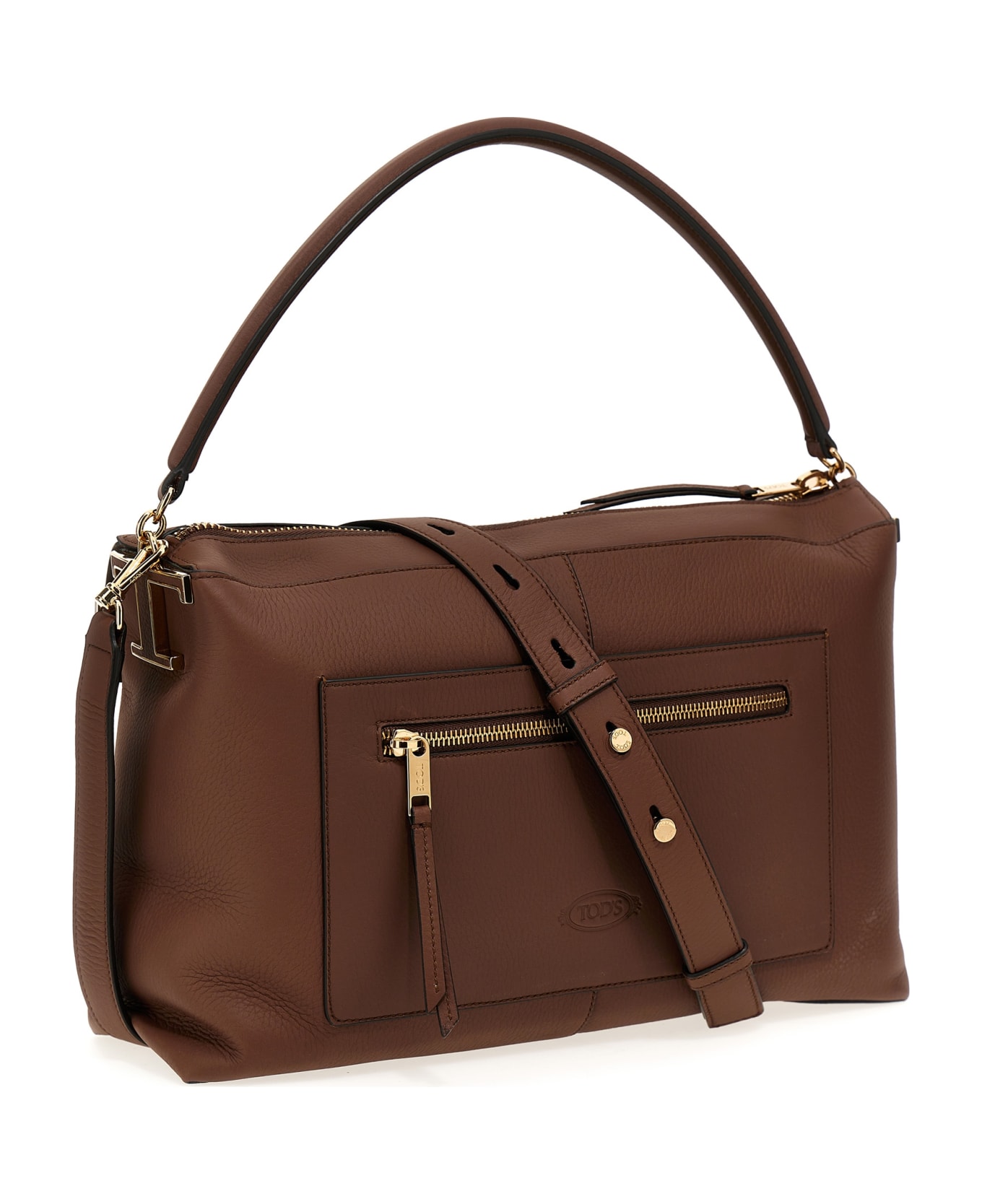 Tod's 'bauletto' Handbag - Brown トートバッグ