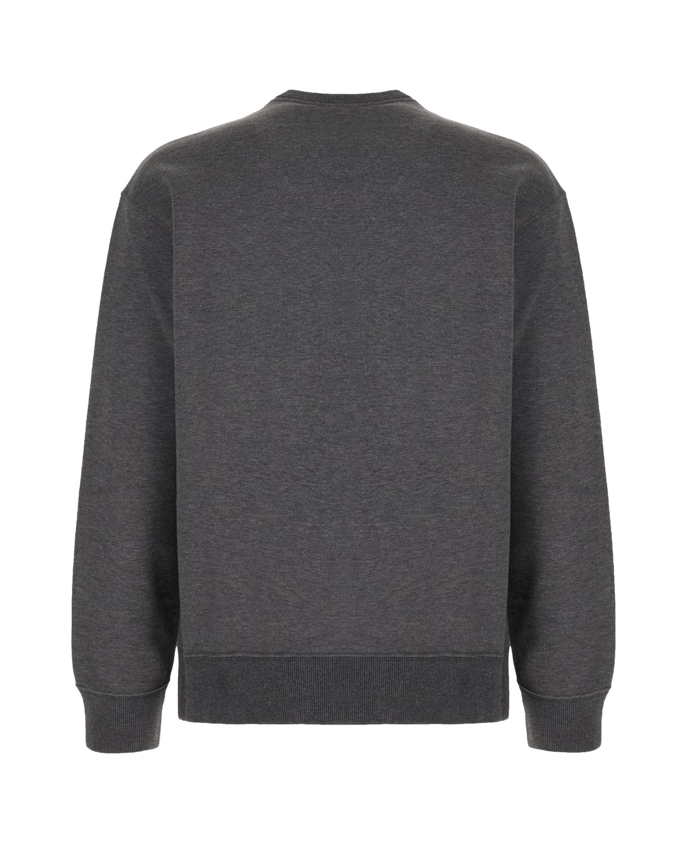 Fendi Dark Grey Cotton Blend Sweatshirt - Grigio