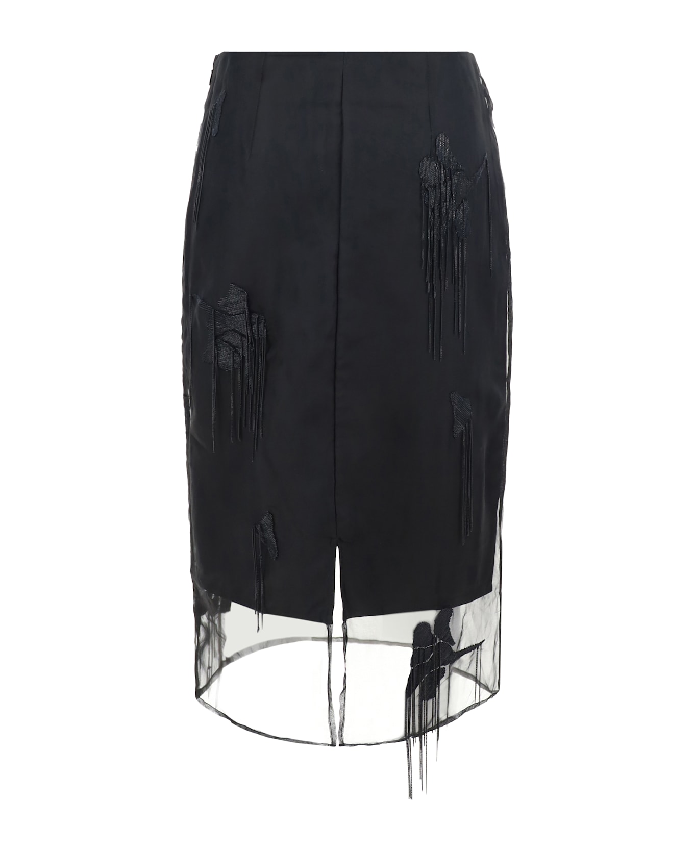 Róhe Tulip Midi Skirt - Black